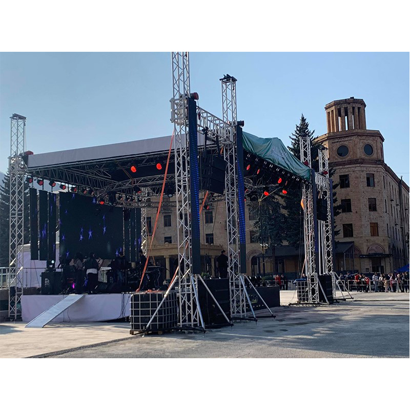 एल्यूमीनियम मिश्र धातु कॉन्सर्ट स्टेज पोडियम के बाहर बिक्री के लिए फैक्टरी मूल्य कस्टम आउटडोर लेज ट्रस सिस्टम स्टेज 