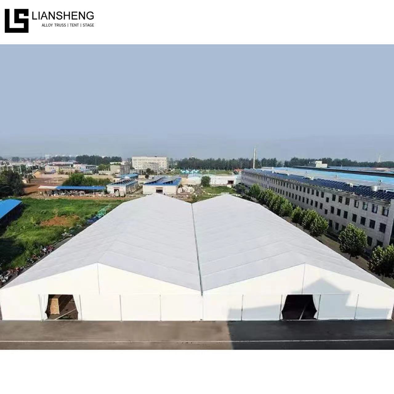 500-व्यक्ति एल्यूमिनियम पीवीसी वेडिंग मार्की