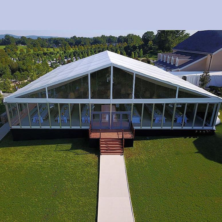 आउटडोर स्थायी भंडारण तम्बू एल्यूमिनियम संरचना गोदाम तम्बू विवाह कार्यक्रम प्रदर्शनी तम्बू