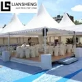 उच्च शक्ति एल्यूमीनियम मिश्र धातु एट्रियम मंडप, 5x5, 10x10, अनुकूलन योग्य क्षेत्र - बाहरी गतिविधियों के लिए आदर्श स्थान