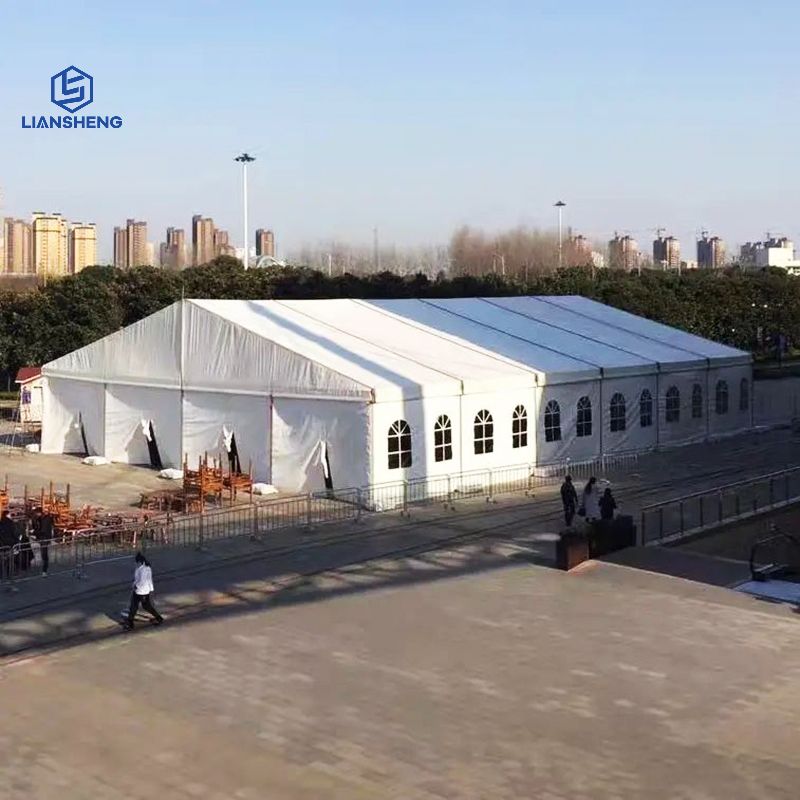 वाटरप्रूफ एल्यूमिनियम फ़्रेम वेयरहाउस तम्बू