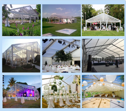 लक्जरी पारदर्शी एट्रियम वेडिंग टेंट