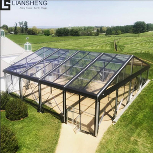 फैक्टरी मूल्य आउटडोर टेंट इवेंट बिजनेस टेंट उच्च प्रबलित एल्यूमिनियम मिश्र धातु संरचना ग्लास दीवार मार्की ट्रेड शो टेंट