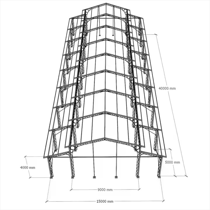 बाहरी कार्यक्रमों, शादी और पार्टी प्रदर्शनियों के लिए क्लियर टॉप ए-फ़्रेम पारदर्शी स्पेस मार्की टेंट एल्यूमिनियम फ़्रेम एट्रियम टेंट