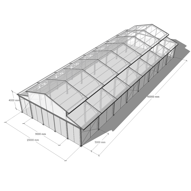 4 सीज़न लक्ज़री आउटडोर एल्यूमिनियम फ़्रेम मार्क्स वेडिंग पार्टी एट्रियम ऑरेंजरी इवेंट टेंट