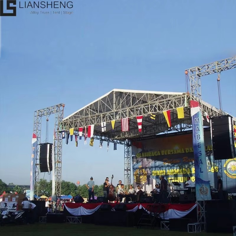 लियानशेंग · तूफान शृंखला | 10m x 7m व्यावसायिक प्रदर्शन ग्रेड ट्रस स्टेज सिस्टम