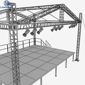 थोक मजबूत एल्यूमीनियम मिश्र धातु प्रकाश ट्रस प्रदर्शन इवेंट स्टेज प्लेटफार्म सिस्टम