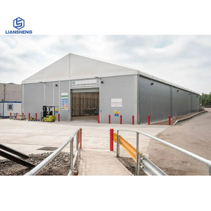 थोक बड़ा सफेद पीवीसी तम्बू एल्यूमिनियम फ्रेम मार्कीज़ गोदाम तम्बू