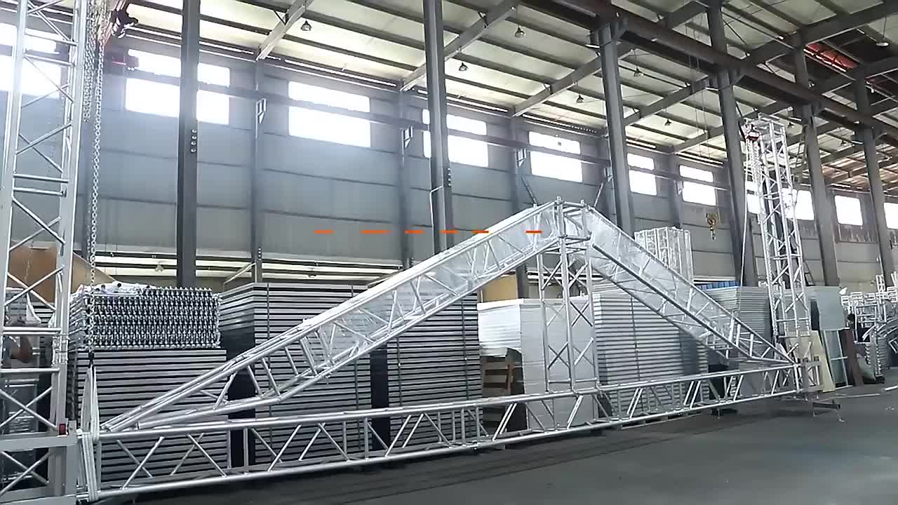 स्पीकर डिस्प्ले के लिए उच्च गुणवत्ता वाला आउटडोर एल्यूमिनियम स्टेज ट्रस सिस्टम