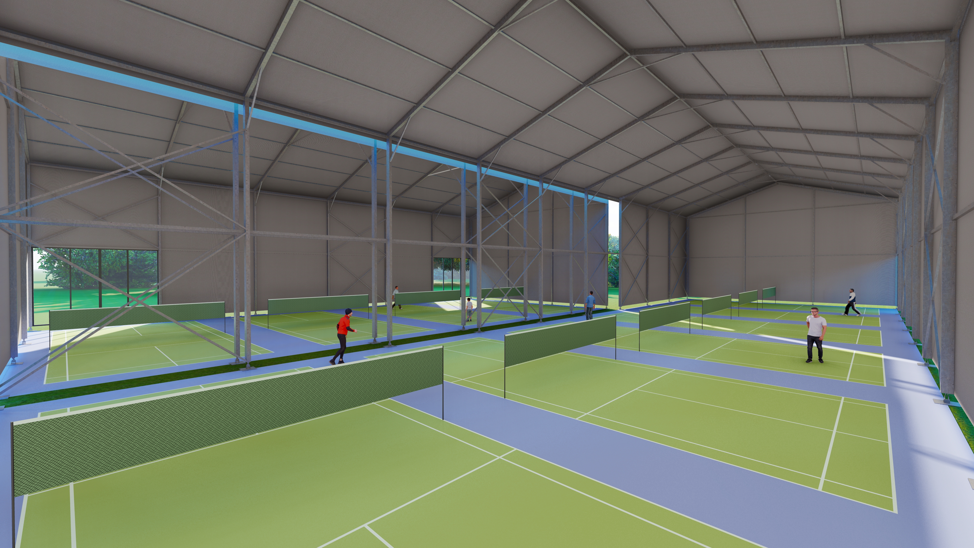 बास्केटबॉल टेंट के लिए लियानशेंग 20mx30m एल्यूमिनियम फ़्रेम स्पोर्ट्स टेंट 