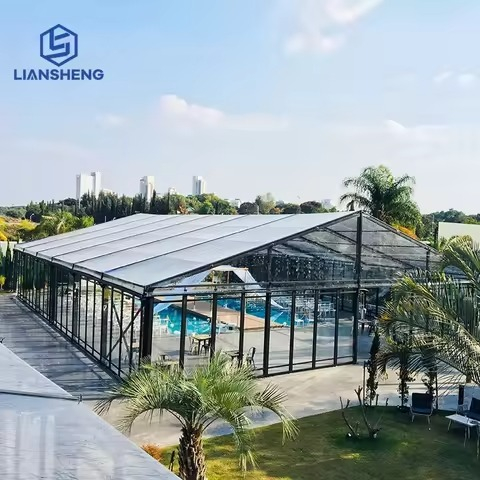 30m×60m पैनोरमिक पारदर्शी वेडिंग टेंट | गुंबद के नीचे, प्यार और तारों का सह-अस्तित्व—— 1800㎡ कॉलम-मुक्त कला स्थान, एक जीवन भर अविस्मरणीय हॉल-स्तरीय शादी का निर्माण