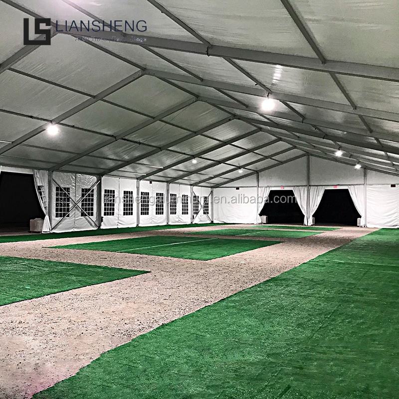 गोदाम संरचना के लिए टिकाऊ वाटरप्रूफ हेवी ड्यूटी 20x50 मीटर मॉड्यूलर एल्यूमिनियम टेंट