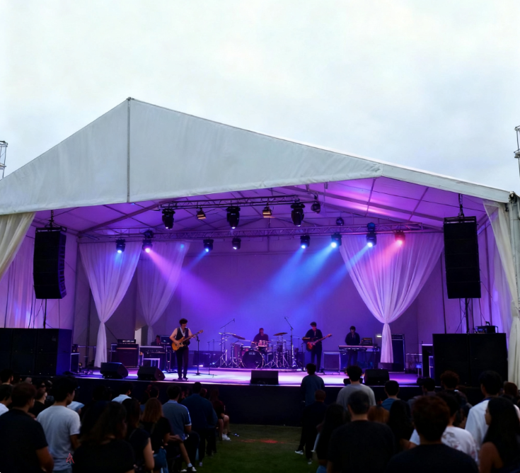 [क्लाउड हॉल सीरीज़] 20×50 मीटर विशेष विवाह तम्बू - एक निर्बाध रोमांस बुनने के लिए ब्रश के रूप में नरम रोशनी का उपयोग करना