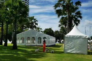 300 से 500 लोगों के लिए आउटडोर टेंट, पार्टी मार्की वेडिंग टेंट, आयोजनों के आयोजन के लिए