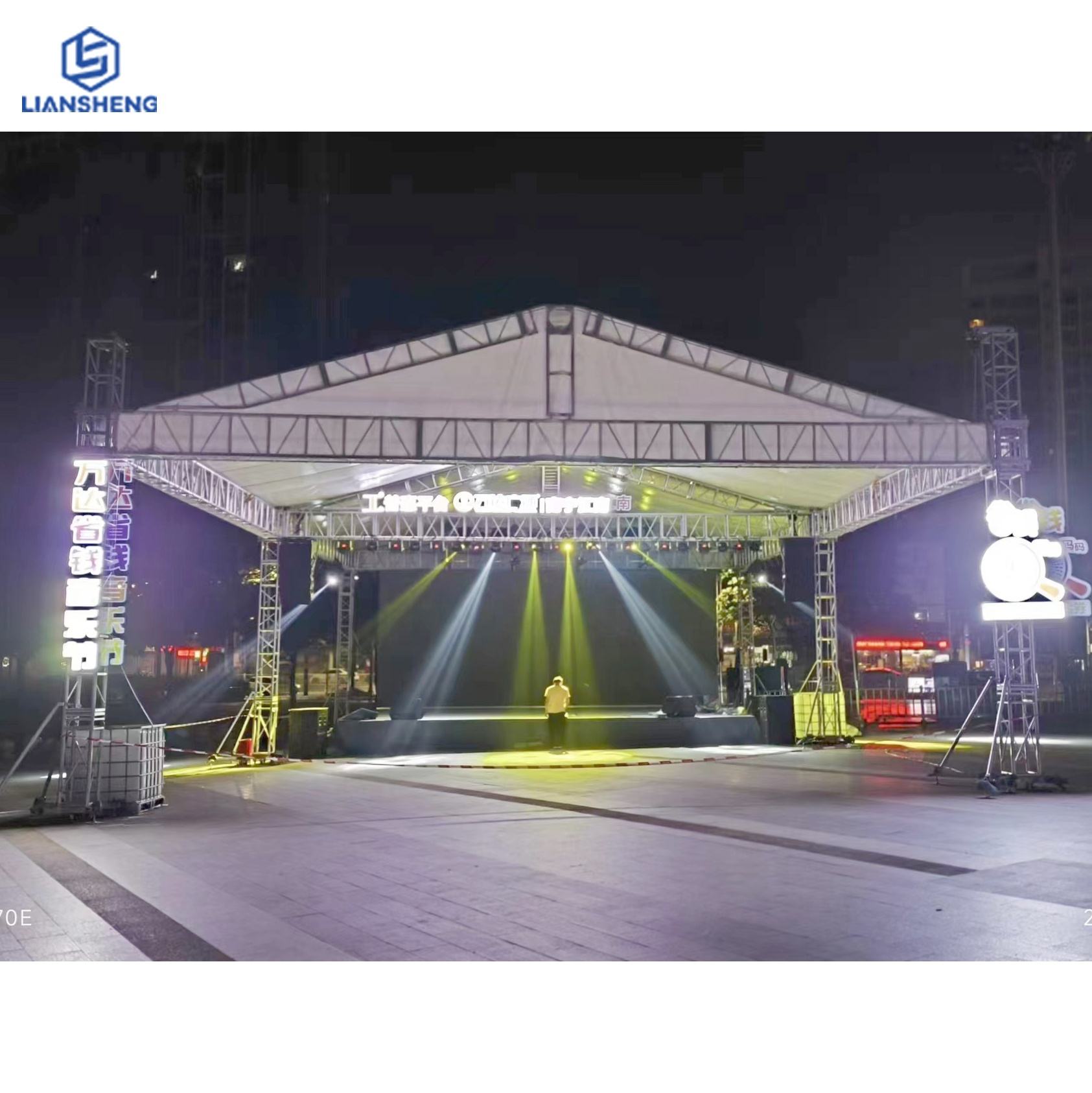 एल्यूमिनियम ट्रस स्टेज मोबाइल स्टेज प्लेटफार्म ग्राउंड सपोर्ट ट्रस प्रदर्शनी ट्रस