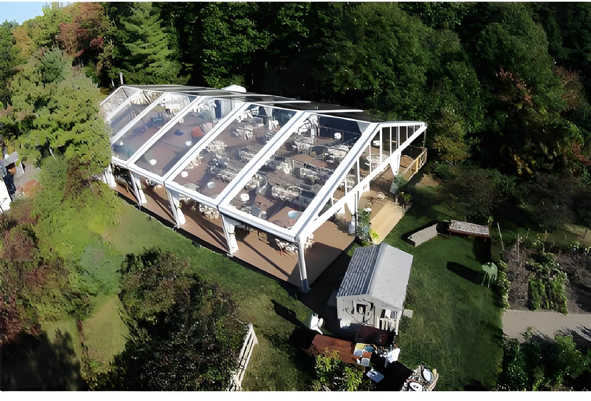 अनुकूलित आकार का पार्टी टेंट आसानी से इकट्ठा होने वाला इवेंट टेंट छत की लाइनिंग के साथ लंबा स्पैन एल्यूमिनियम फ्रेम वेडिंग टेंट